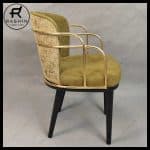 صندلی چوب و فلز